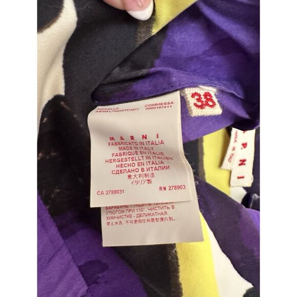 Authentic Women's Marni Cotton Floral Dress Size Eur 38 (size Medium) - Picture 7 of 10